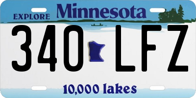 MN license plate 340LFZ