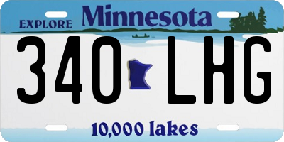 MN license plate 340LHG