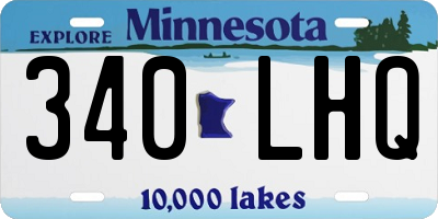 MN license plate 340LHQ