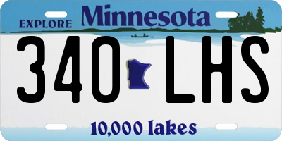 MN license plate 340LHS