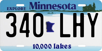 MN license plate 340LHY