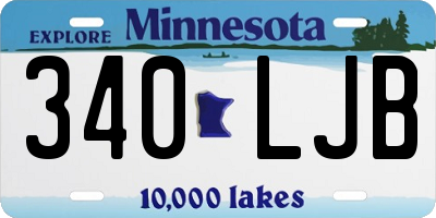 MN license plate 340LJB