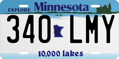 MN license plate 340LMY