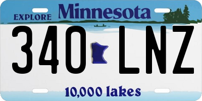 MN license plate 340LNZ