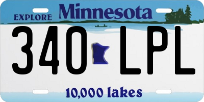 MN license plate 340LPL