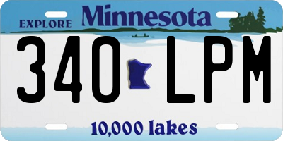 MN license plate 340LPM