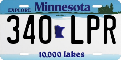 MN license plate 340LPR