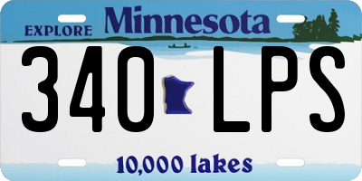 MN license plate 340LPS