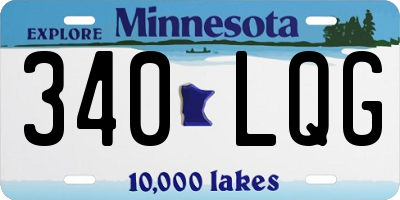 MN license plate 340LQG
