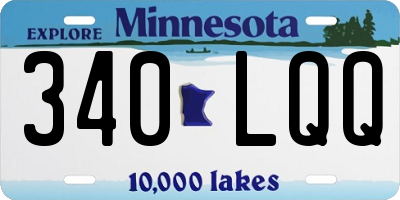 MN license plate 340LQQ