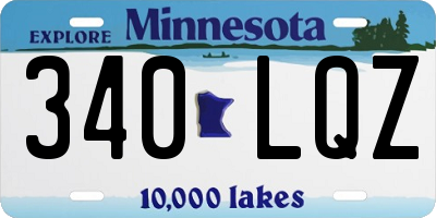 MN license plate 340LQZ