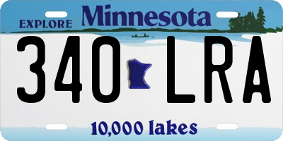 MN license plate 340LRA
