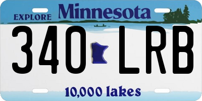 MN license plate 340LRB