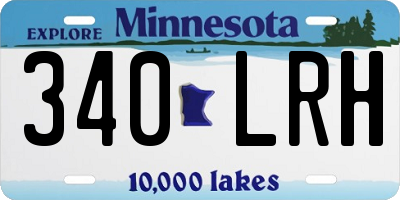 MN license plate 340LRH
