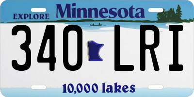 MN license plate 340LRI