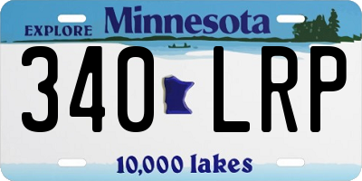 MN license plate 340LRP