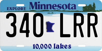 MN license plate 340LRR