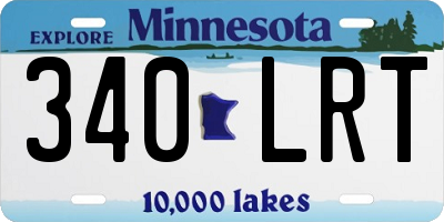 MN license plate 340LRT
