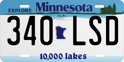 MN license plate 340LSD