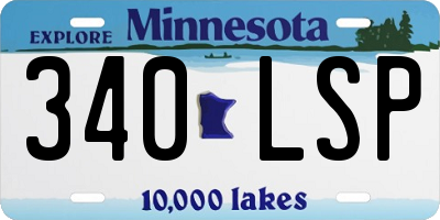 MN license plate 340LSP