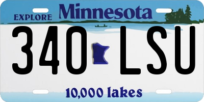 MN license plate 340LSU