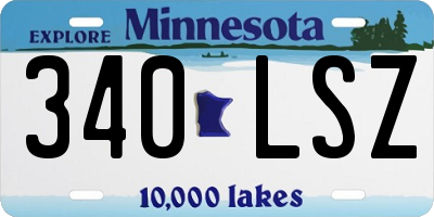 MN license plate 340LSZ