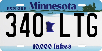 MN license plate 340LTG