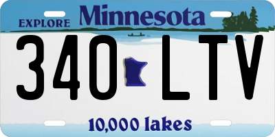 MN license plate 340LTV