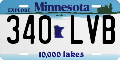 MN license plate 340LVB