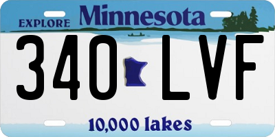 MN license plate 340LVF
