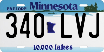 MN license plate 340LVJ