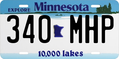 MN license plate 340MHP