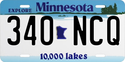 MN license plate 340NCQ