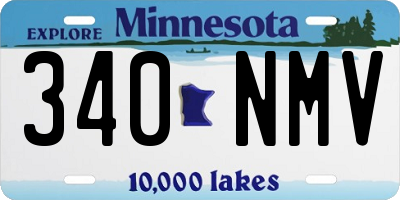 MN license plate 340NMV