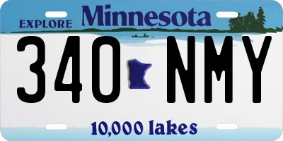 MN license plate 340NMY