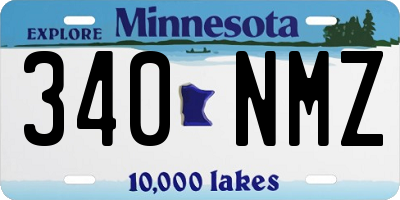 MN license plate 340NMZ