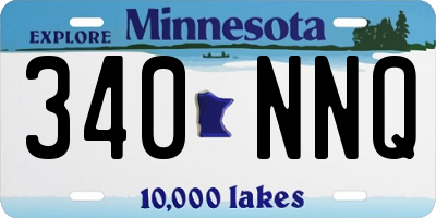 MN license plate 340NNQ