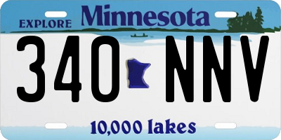 MN license plate 340NNV
