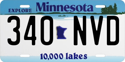 MN license plate 340NVD