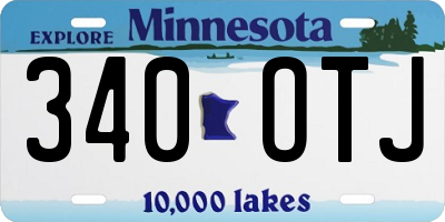 MN license plate 340OTJ