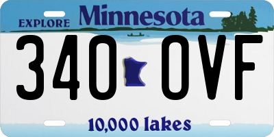 MN license plate 340OVF