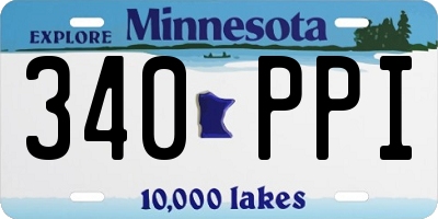 MN license plate 340PPI