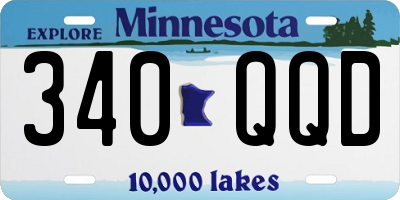 MN license plate 340QQD