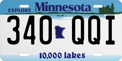 MN license plate 340QQI