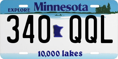 MN license plate 340QQL