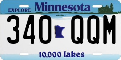 MN license plate 340QQM