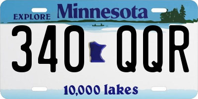 MN license plate 340QQR