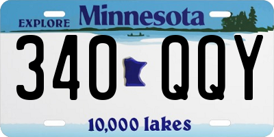 MN license plate 340QQY
