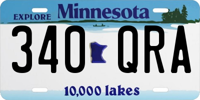 MN license plate 340QRA