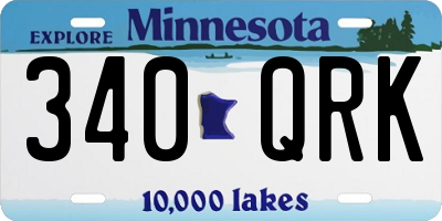 MN license plate 340QRK